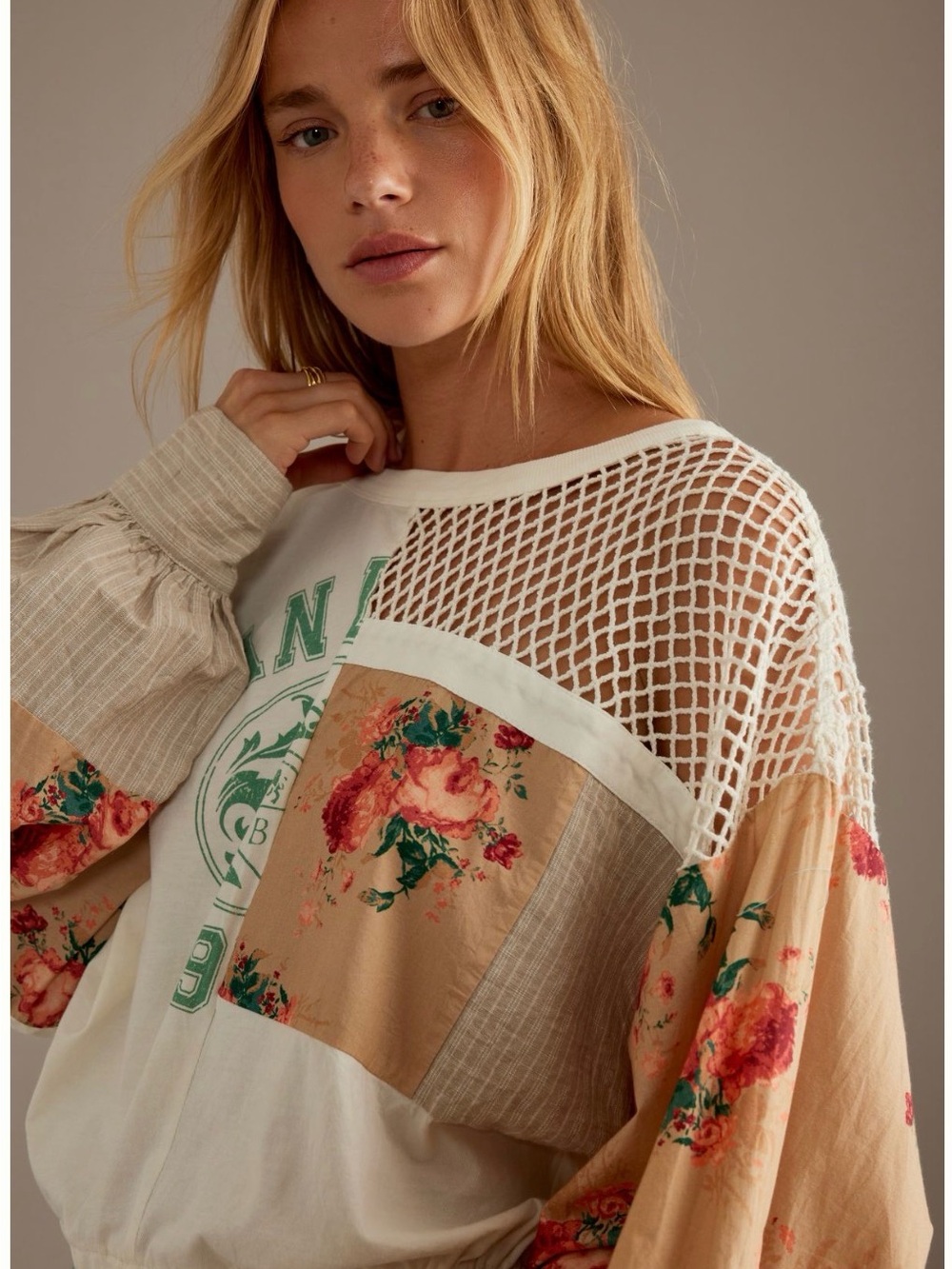 Pilcro Anthropologie Patchwork Batwing Top XS Holy-Grail Tees (( SOLD OUT ))